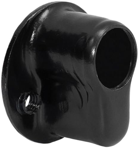 JEVX Escudo EZ Calavera Ezcurra de Seguridad con Boca Ancha para Sustituir Bombin – Casquillo Adaptador Protector de Cerradura para Puertas Negro