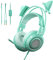 Somic G951S Green Gaming Cuffie con Microfono per PS4, PS5, Xbox One, PC, Cat Ear Cuffie Over Ear con Microfono In-Line, Suono Stereo per Ragazze, Donna
