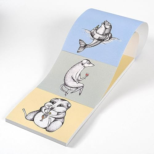 Ligarti 3x Notizblöcke (mit Wechselmotiv) I Aus Recyclingpapier & Made in Germany I Notizblock, Einkaufsblock, Schreibblock