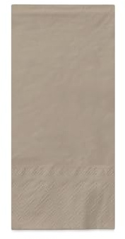 MANK Serviette in BEIGE GREY aus 3-lagigem Tissue, 33 x 33 cm, 1/8 Falz, saugstarke Einmalserviette, 100 Stück, Ideal für Gastronomie & Events