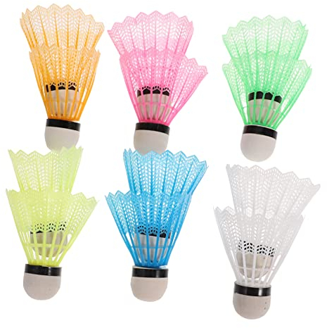 Toddmomy 12st Ausbildung Badminton Federbälle Für Badminton Gadgets Für Badmintonbälle Trainieren Federbälle Aus Nylonfedern Federball Federbälle Für Draußen Draussen Kind Ausrüstung