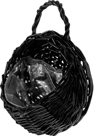 ABOOFAN Cesta Colgante De Flores Tejidas Mimbre para Decoración De Pared del Hogar Cesta Colgante para Macetas y Flores Artificiales para Cocina y Baño