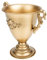 IMIKEYA Bodenvase Groß 100cm Trompetenvase Urne Blument? Tischdekoration Goldene Blumenvase Bodenvase Für Amphore Pflanztopf Kranzständer Blumentisch Eisen Getrocknete Blumen