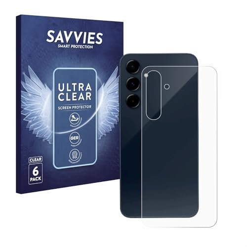savvies Protection Ecran pour Samsung Galaxy A35 5G (Arrière) 6 Pièces - Film Protection Ultra Clair