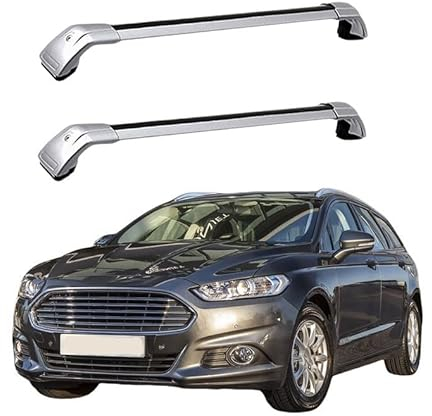 DPBXQ 2 Stück Aluminium Dachträger für Ford Mondeo Wagon 2007-2015,DACHTRÄGER AUS Aluminium Fahrradträger Dachboxen Dachgepäckablage,2