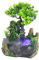 Indoor Tabletop Fountains, Rockery Water Waterfall Plants Desktop Fountain Atomizing Humidifier Fountain Home Office Desktop Decorations Automatic Pump with Power Switch