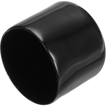 QUARKZMAN 20 Stück Gummi Endkappen 35 mm PVC Kunststoffkappe Schutzkappen Abdeckung Fußkappen für Stuhlbeine Tischbeine Möbel Schrauben Bolzen Gewinde Metallstäbe Rohr Zaunpfosten Schwarz