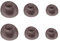 3 Pairs Replacement Ear Tips for JBL Live Pro 2/Live Free 2, Earbud Covers Silicone Earcups Ear Caps Bluetooth Headset Accessory (Rose Gold)