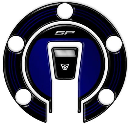 Resin Bike Adesivi Moto Compatibile con Yamaha MT-09 SP 2024-2025. Protezione Tappo Serbatoio da Urti e Graffi. Adesivi Resinati con Effetto 3D Made in Italy