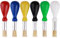 6 Pcs Paint Brushes for Toddlers Kids, Children's Paintbrushes Artist Paint Brushes with Round Handles Grip Toddler Tempera Paint Brushes Craft Paint Brushes, Easy to Hold Handles Grip for Painting