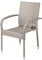 Casaria® Gartenstühle 4er Set Stapelbar Wetterfest Polyrattan Outdoor 160kg Garten Terrasse Balkon Stuhl mit Armlehne Gartensessel Stapelstühle Creme
