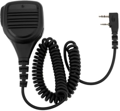 Create idea 1x Microphone Haut-Parleur Portable Talkie-walkie à 2 Broches Compatible avec Bftech La Radio MC301 avec Prise Casque 3,5 Mm Microphone Haut-Parleur émetteur-récepteur Portable