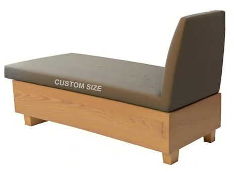 GYCS Sitzkissen Bank Innen Leder Nach Maß, Abnehmbar Bankauflage Nach, Bankauflage Sitzkissen, Bequeme rutschfeste Bankkissen, Für Outdoor, Gartenmöbel, Terrasse