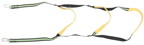 Scaletta per barca a 3 gradini, pieghevole, morbida, per barca, kayak, canoa, verde fluorescente