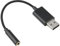 EuAcesry USB A auf 3.5mm Klinke Aux Adapter, USB Stereo Audio Adapter Kabel Externe Soundkarte, für Headset, Lautsprecher, Mikrofon, Laptop, PC - Schwarz (Hinweis: Nicht für TV)