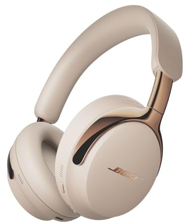 Bose Casque QuietComfort Ultra (2e gén) Bluetooth : Casque sans Fil avec Son Spatial, Supra-aural, réduction de Bruit avec Micro intégré, Jusqu’à 30 h d’autonomie en écoute, Sable Bois flotté