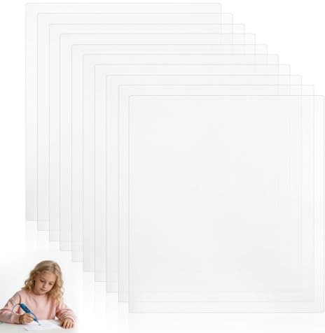 Angoily 10 StüCk Transparente 3D-Druck-Stift-Vorlagen PVC | Kinder Und Erwachsene, AnfäNger Und Fortgeschrittene, Verschiedene 3D-Druckstifte, Tragbares Design