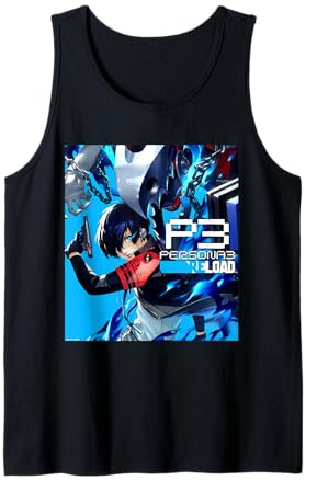 Persona 3 Reload Protaganist Box Art Video Game Tank Top