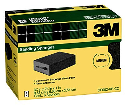 3M Spugna abrasiva, grana media, confezione da 6 (CP002-6P-CC)