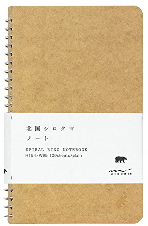 Midori Spiral Notebook - A6 Slim Polar bear