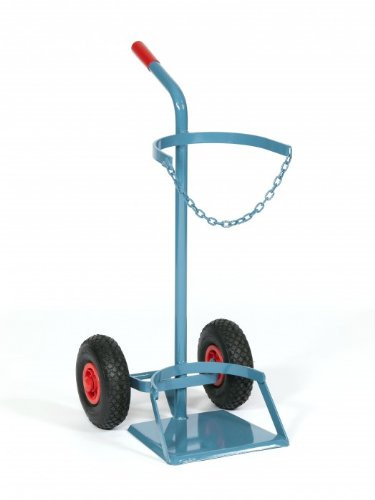 NIES Modellserie F1 Flaschenwagen für 33 kg Propan Ø 320, Variante:Mit Standplatte und Luftreifen 260 mm