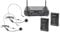Vonyx Skytec STWM712H Sistema de Micros Inalambricos 2 Canales VHF, Incluye 2 Microfonos Inalambricos de Diadema, 2 Petacas y 1 Receptor, Set de Micrófono Inalámbrico Diadema Completo