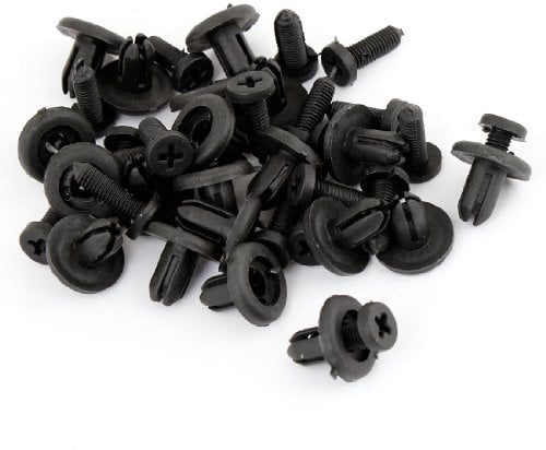 sourcing map 20 Stücke 7mm Auto Kunststoff Stoßstangen Befestigung Clip Motorhaube Schraube DE de