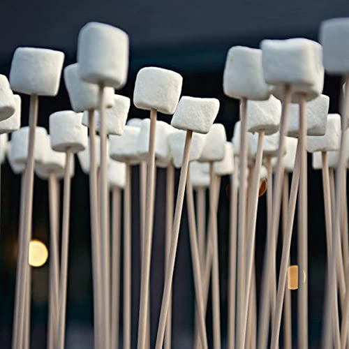 Netvic 60 cm,24 inch 5mm Extra long Kebab and Marshmallow Bamboo Roasting Sticks