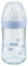 NUK Nature Sense Biberon en verre avec tétine en silicone imitation poitrine Bleu 240 ml