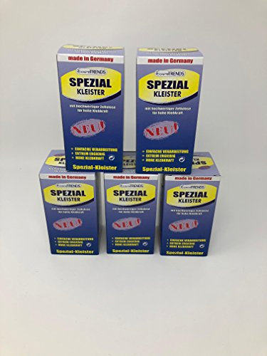 5 Pakete Spezialkleister - Trend Kleister für Vinyl-, Papier-und Satintapeten -Tapetenkleber