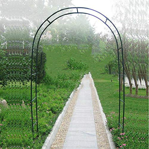 ZH-1 Arco da Giardino Semplice per Piante Rampicanti, Arco Sostegno in Ferro Battuto Robusto, Verde, W140XH240CM, W185XH240CM
