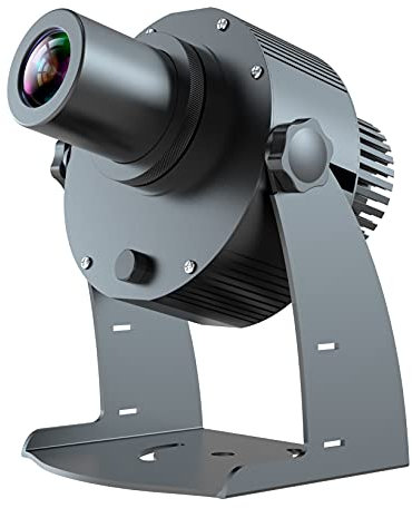 FUMENG 50W LED Logo Projecteur GOBO Modèle de Logo personnalisé Gratuit pour Magasin de Mariage de Mariage Restaurant de Noël Signes publicitaires,Noir,Remote Control