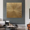 YMXCNM Handgemalte Leinwand Bilder,Blattgold Malerei Leinwand Kunst Große Wand Kunst Gold Wanddekor Textur Wandkunst Über Das Haus Bett Dekor Original Abstrakte Malerei, 60X60Cm (24X24Inch)