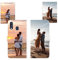 Sunrive Personalisierte hülle kompatibel mit Samsung Galaxy A40 Handyhülle Benutzerdefiniert,Schutzhülle Lederhülle handykette universal Etui mit Eigenem Foto Bild Text Individuelle