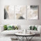 iYoucase Aquarell Beige Schwarz Grau Wand Bilder Leinwand Gemälde Abstrakte Poster Und Kunstdrucke Moderne Minimalistische Wandbilder Wohnzimmer Dekor 50x70cmx3 Ungerahmt