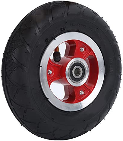 Zunate Luftreifen, 8 Zoll Vorderrad Luftreifen 200x50 Felge Innen- und Außenreifen für Elektroroller, Go-Karts