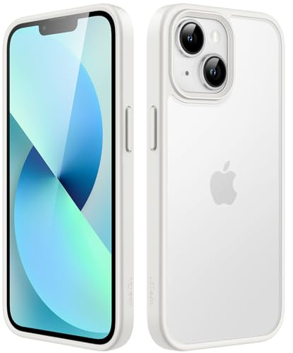 JETech Matt Hülle für iPhone 13 Mini 5,4 Zoll, Stoßfest Militärstandard FallSchutz Handyhülle, Mattierte Durchscheinende Rückseite Schutzhülle, Anti-Fingerabdruck (Polarstern)
