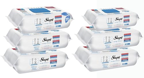 Sleepy Easy Clean EXTRA Cleaning Towel,(6x100) Cloths Wipe, Antibacterial, Extra Large and Strong, Vegan (Blue Pine Frangrance)