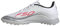 adidas Unisex F50 Messi League Turf Football Boots Fußballschuhe, Cloud White/Lucid Red/Silver Metallic, 41 1/3 EU