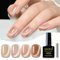 YSUVIN Cat Eye UV Gel Nagellack mit Magnet, 4 Farben Braun UV Nagellack Jelly Kristalle Magnet CatEye Soak-Off UV Gellack für Anfänger DIY Nail Art Maniküre Salon, 8 ML