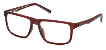 Timberland Herren Tb50029-h TB50029-H Brillengestell für Herren, leichte Brillenfassung mit eingespritztem Rahmen, verglasbar, rechteckige Linsenform, inklusive Etui (1er Pack)