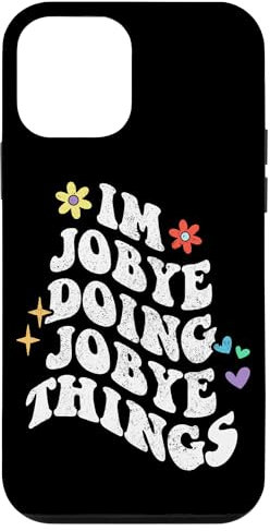 Retro Groovy I'm Jobye Doing Jobye Things Funny Mother's Day Hülle für iPhone 12 mini
