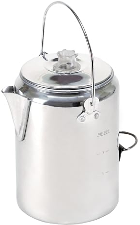Stansport Camper's Percolator Kaffeekanne 9 Tassen (277) Silber