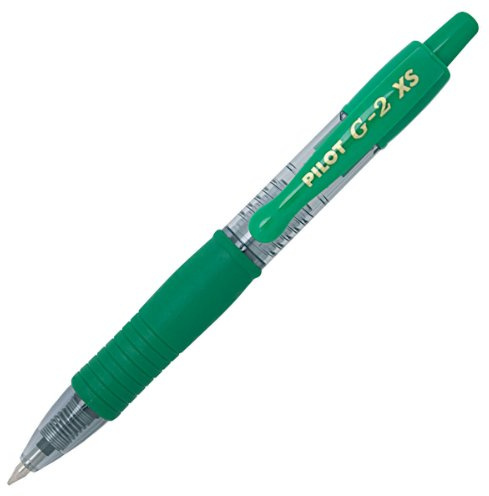 PILOT - G2-07 Pixie XS Gel Ink Rollerball Pen - Medium 0.7mm Tip - 12 x Green