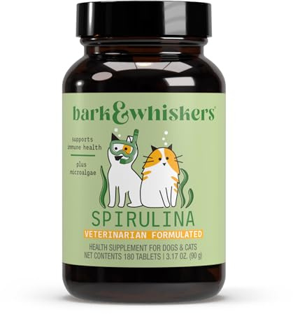 Dr. Mercola SpiruGreen Superfood for Pets - Helps Support The Immune System - For Cats, Dogs, Birds & Fish - Contains Spirulina And Astaxanthin - 180 Tablets
