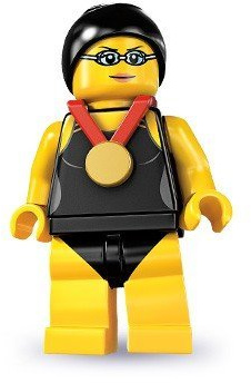 LEGO 8831 - Minifigur Schwimm-Champion aus Sammelfiguren-Serie 7