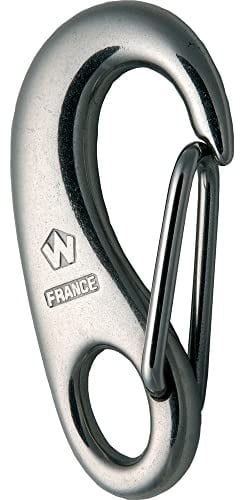 WICHARD Sicherheits-Karabiner - D-Form, Edelstahl, Non-Locking