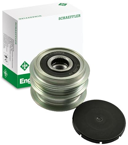 INA Generatorfreilauf Riemenscheibe Lichtmaschine 231001107R 231003730R 231003837R Kompatibel mit RENAULT Clio 3 Schrägheck BR0/1, CR0/1 Clio 4 Schrägheck BH MODUS/GRAND MODUS F/JP0, DACIA SANDERO