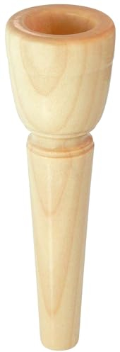 Lechgold MUA18 Mundstück für Alphorn 18 mm (aus Ahorn, Kesselweite: 18 mm, Kesseltiefe: 25 mm, Durchgangsbohrung: 5,5 mm)