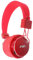 U-009 Foldable Wireless Bluetooth Earphone Headset with Microphone, Micro SD/TF Card, FM Radio,3.5mm Detachable Cable Stereo Hands-Free for Mobile Phone, Tablet, PC, Notebook, Gaming (Red)